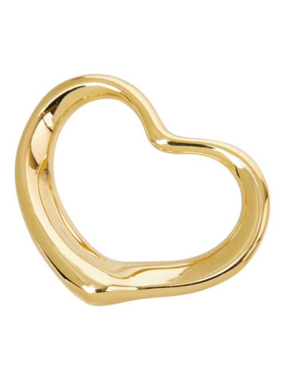 Tiffany & Co Elsa Peretti Open Heart Pendant 18k Yellow Gold